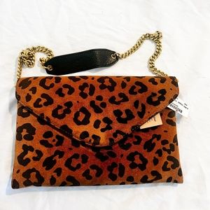 Brand new Jcrew leopard bag